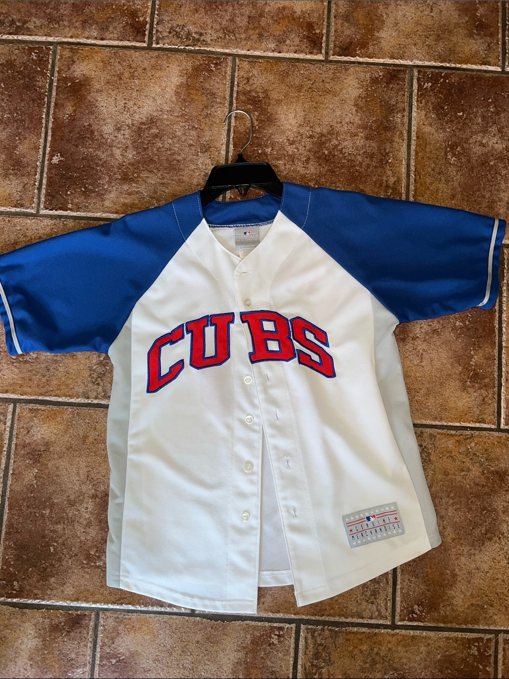 Genuine Merchandise Blue, White & Red Cubs Youth Baseball Jersey